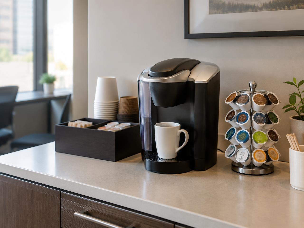 Office coffee station for a Arlington, TX workplace