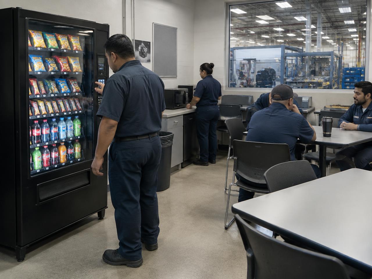 Vending machines installed for a Arlington, TX workplace