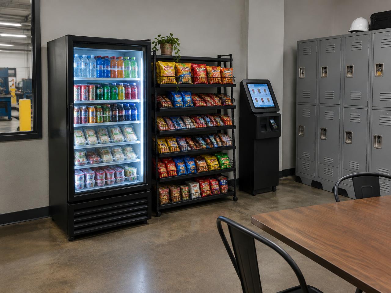 Self-service micro market for a Crandall, TX workplace