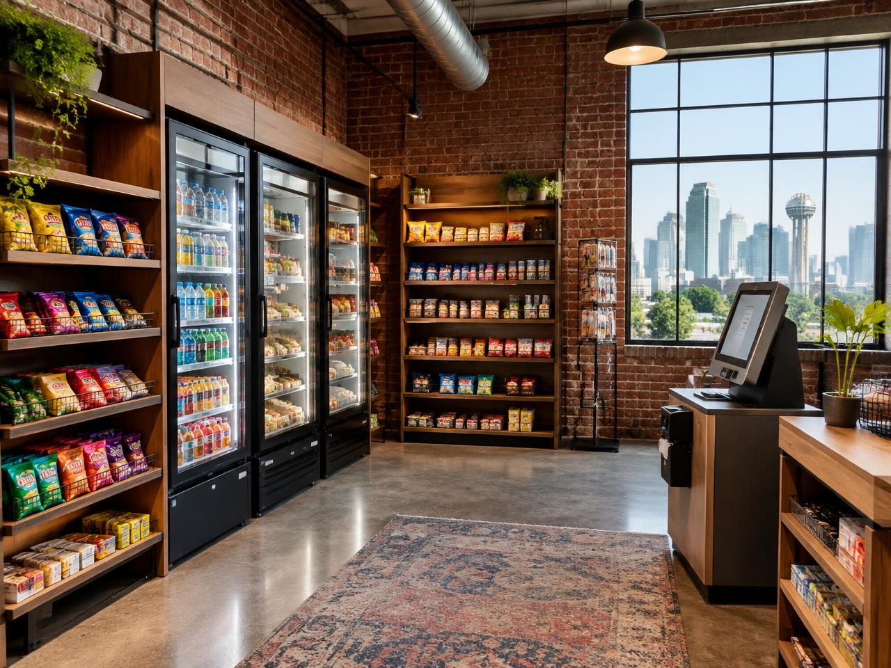 Self-service micro market for a Dallas, TX workplace