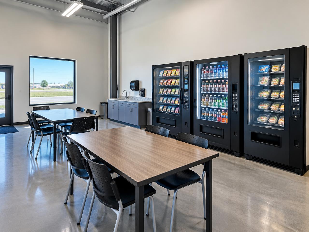 Vending machines installed for a Forney, TX workplace