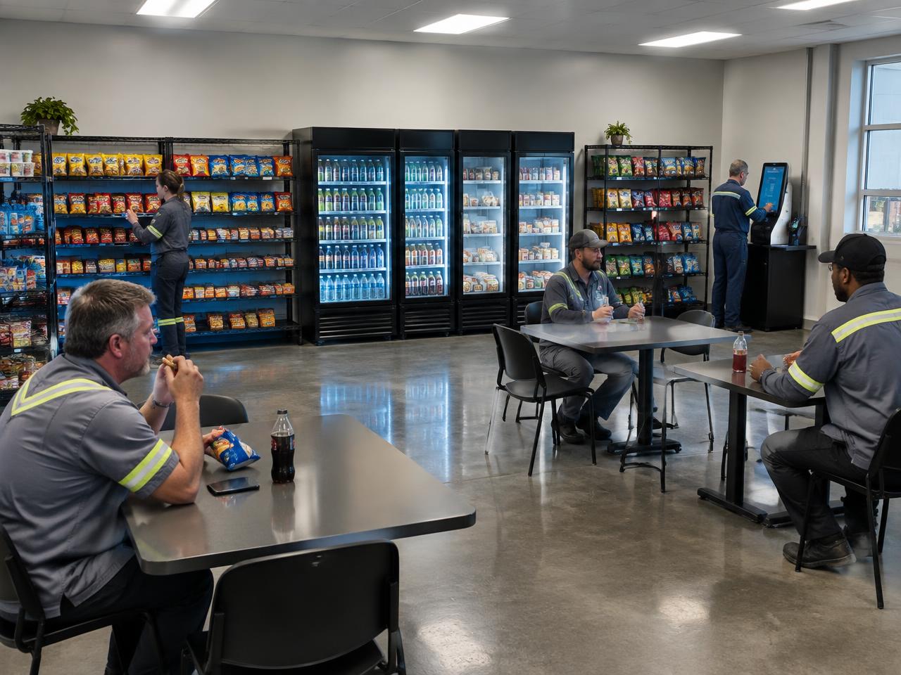 Self-service micro market for a Fort Worth, TX workplace