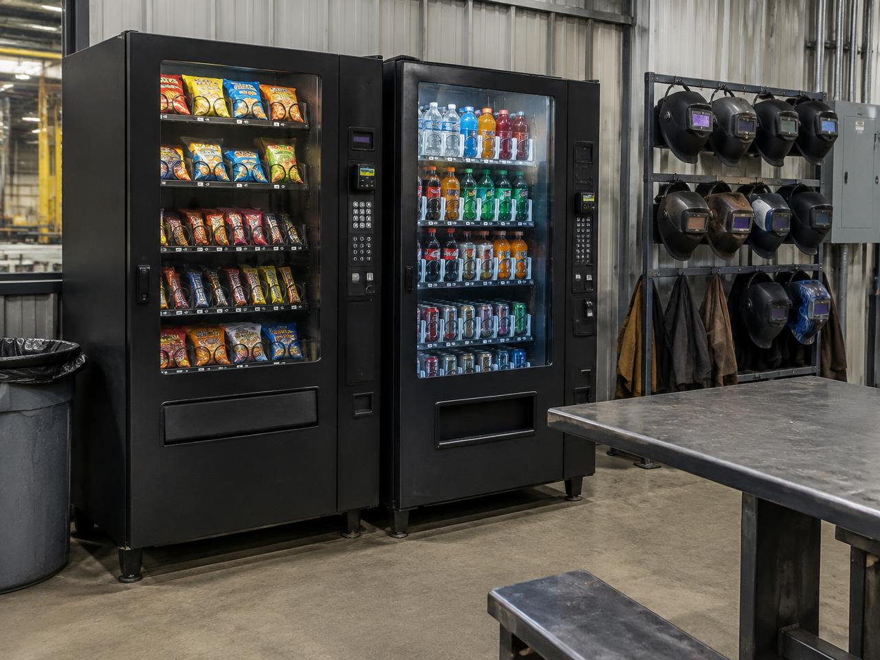 Vending machines installed for a Garland, TX workplace