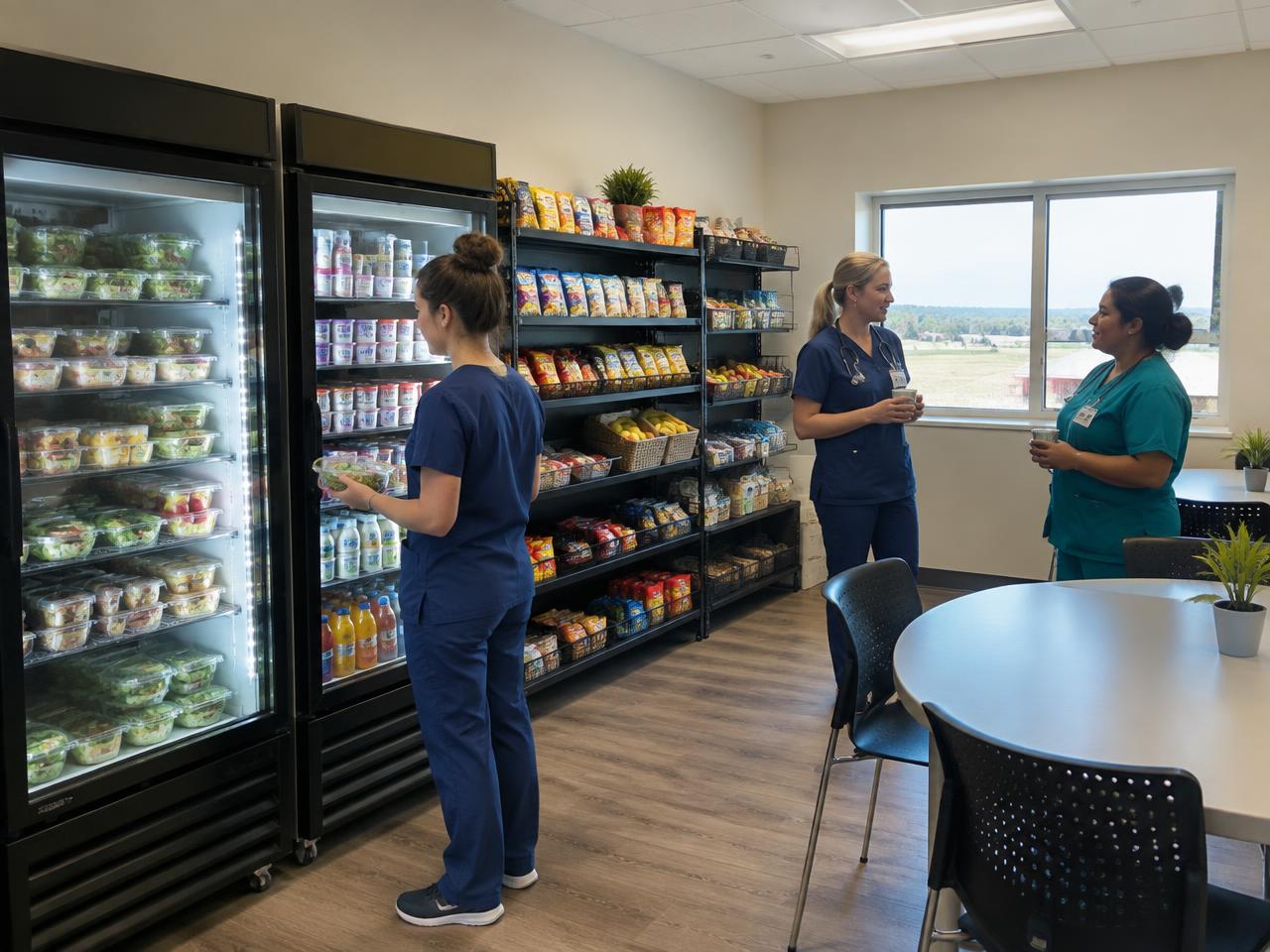 Self-service micro market for a Kaufman, TX workplace