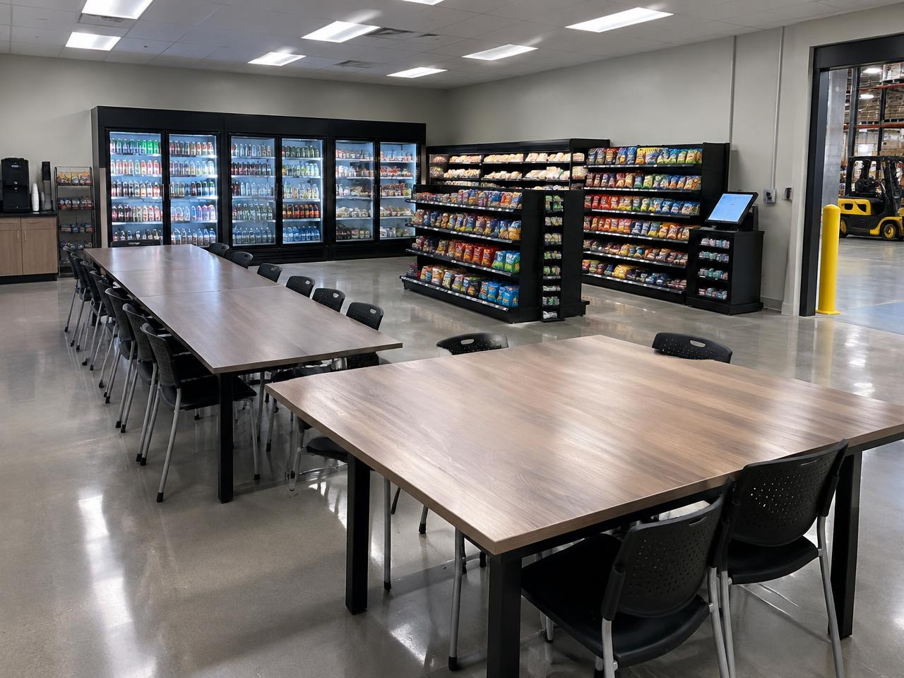 Self-service micro market for a Mesquite, TX workplace